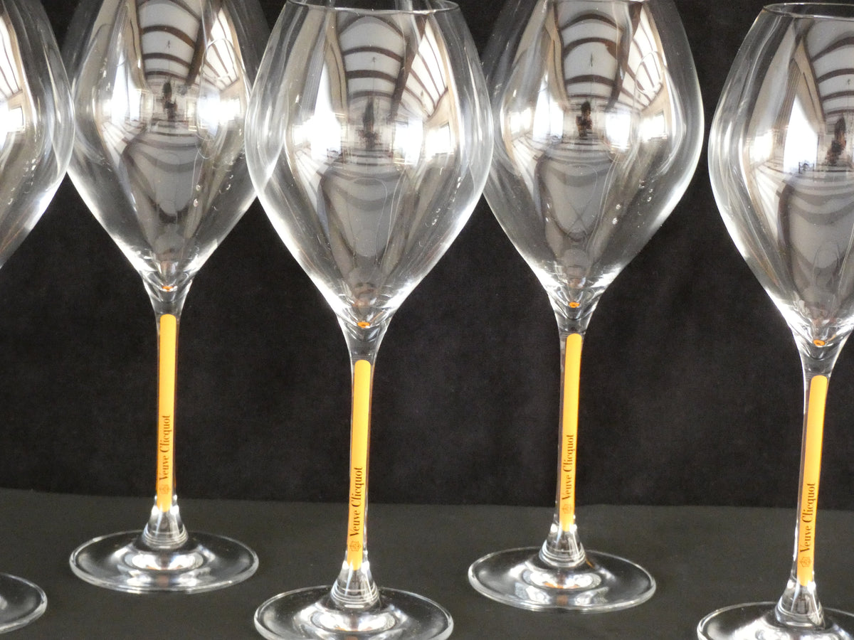 Veuve Clicquot クリスタルワイングラス 6個セット 中古 Veuve