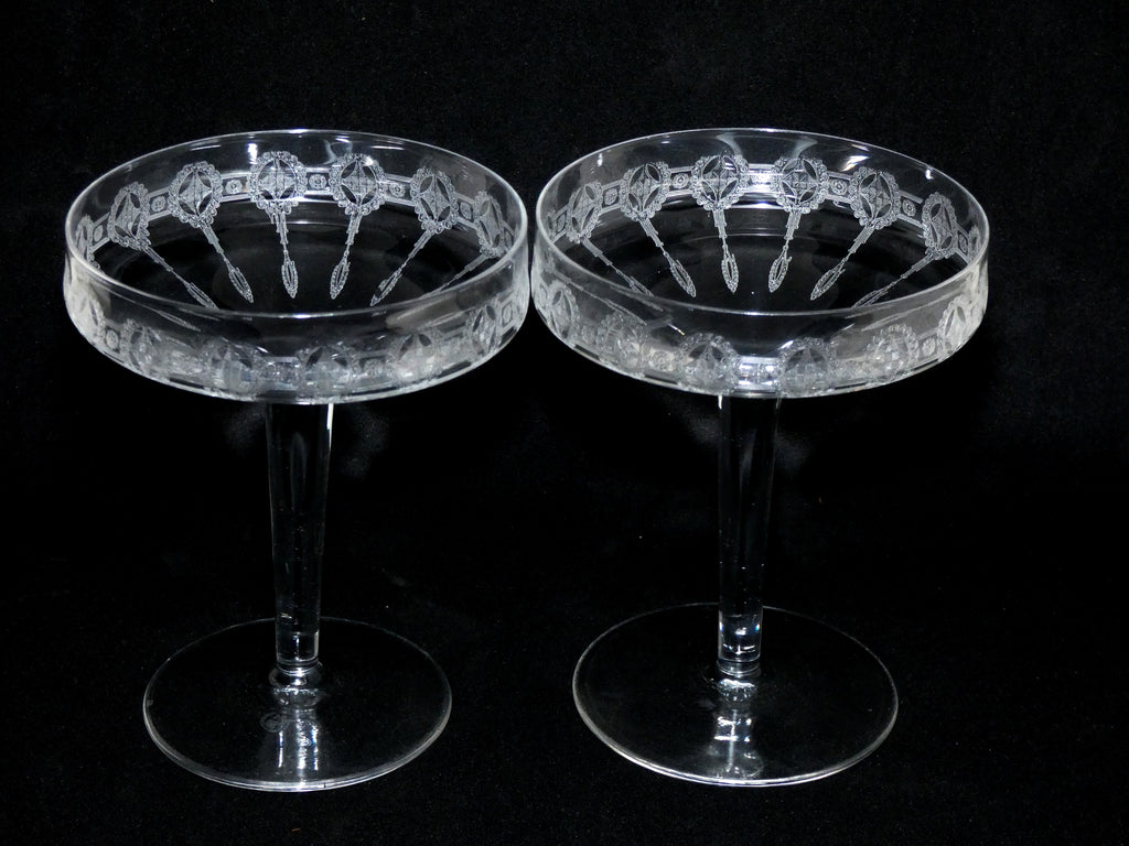 1920s top champagne saucers