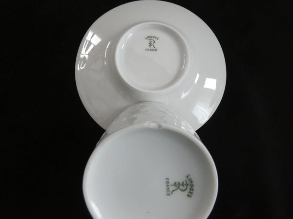 Haviland Limoges set, Haviland Limoges France demitasse cup & saucer, French coffee set, Limoges coffee set  H789