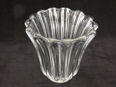 Vintage French Vase, French Crystal, Pierre D'Avesn Crystal Vase, Lead Crystal Vase, Pierre D'Avesn Vase, French Decor, Art Deco