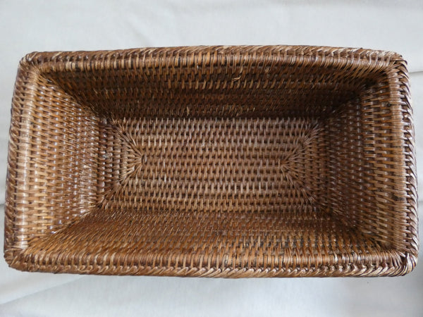 Vintage Rattan Baskets, Woven rattan basket set, Natural Wicker Baskets, Vintage Boho Basket,