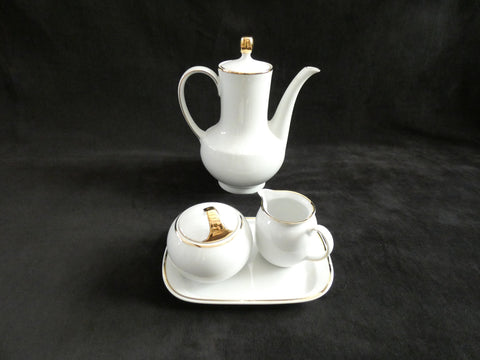 Tea set coffee Porcelain Germany Bavaria, Winterling Bavaria Coffee Set Vintage Tea set  White Coffee set, Germany Quality Porcelain