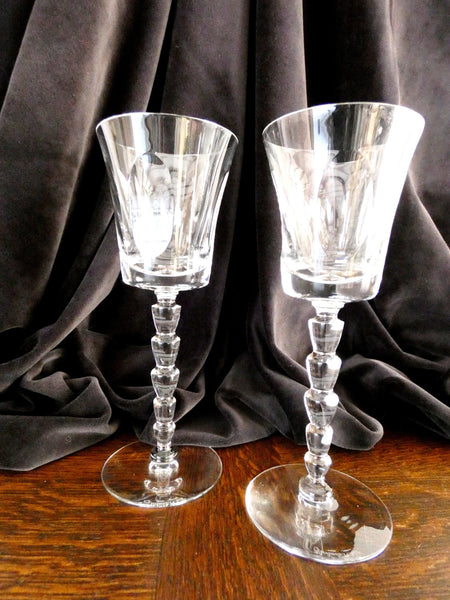 VAL St LAMBERT Crystal, Belgian Crystal Wine Glass, Crystal Stemware, Val St Lambert Belgium, Vintage Crystal Glass