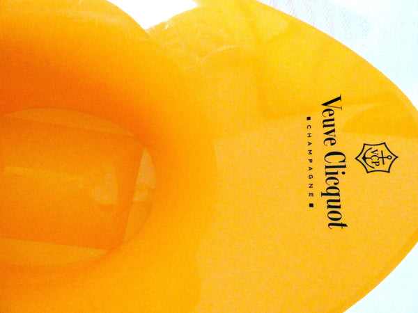 Veuve Clicquot Magnum Champagne Ice Bucket French Acrylic Veuve Clicquot Double Magnum Champagne Cooler With 2 VCP Glasses